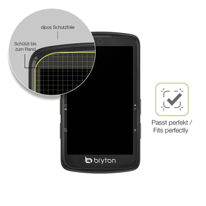 2x Full Cover Schutzfolie matt für Bryton Rider S8 (6)