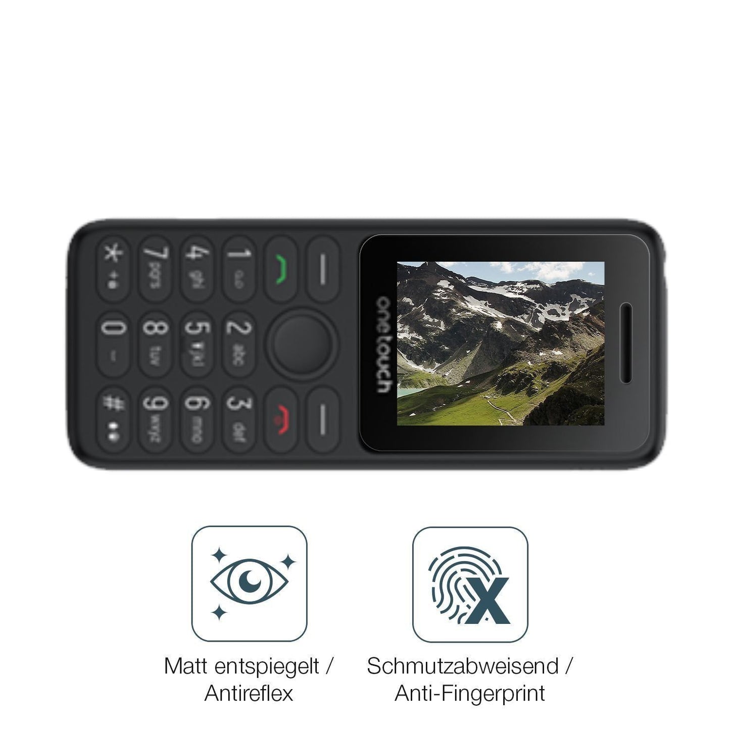 4x Schutzfolie matt für TCL OneTouch 5041 Display- (4)