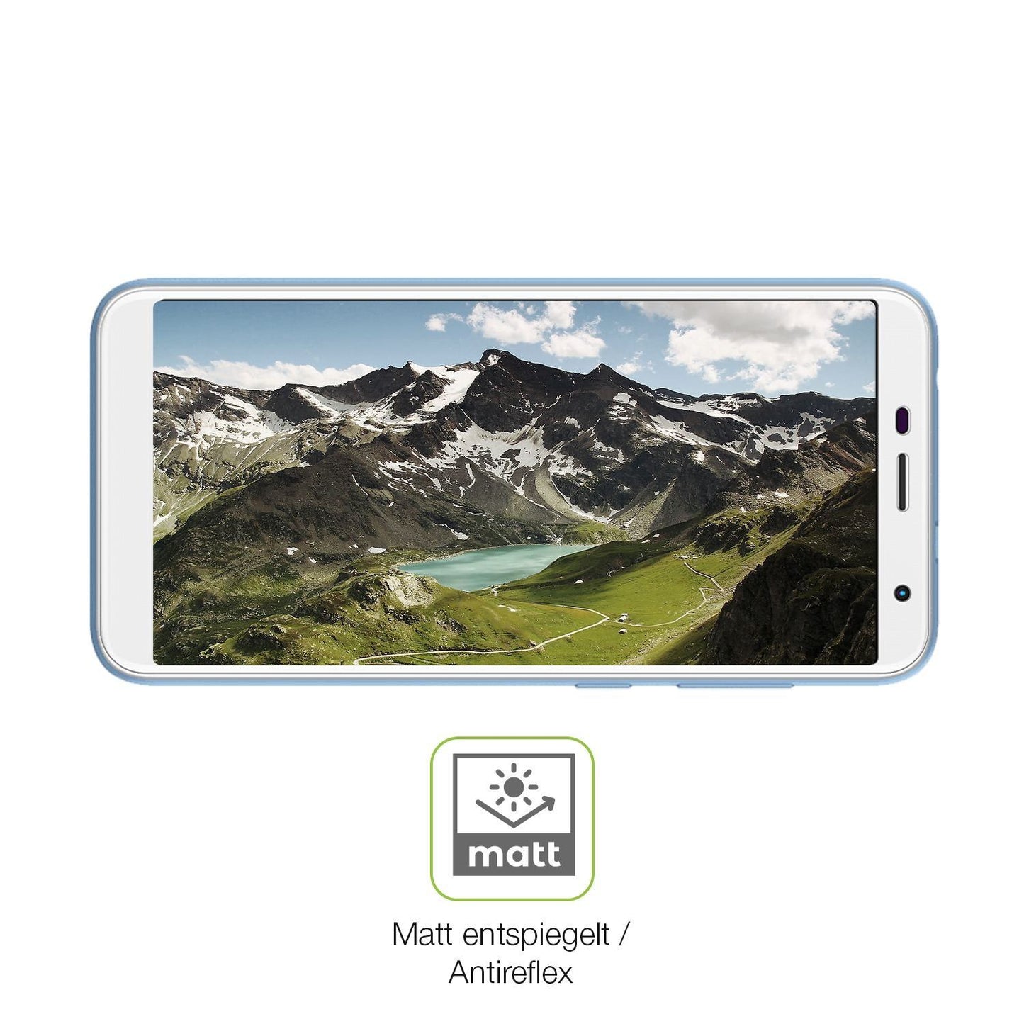 2x Full Cover Schutzfolie matt für Unonu W55 Plus (5)