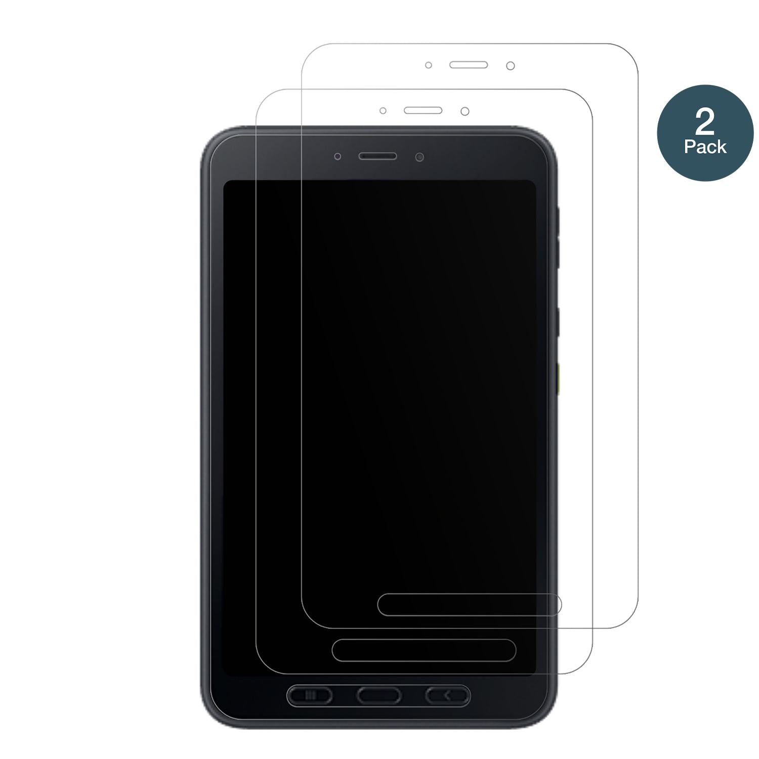 2x 9H Schutzfolie matt für Samsung Galaxy Tab Acti (2)