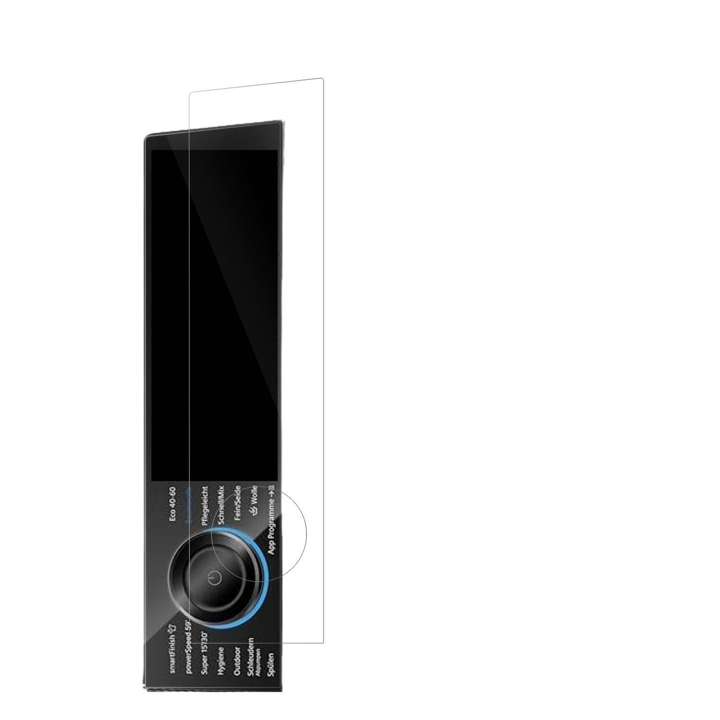 2x Schutzfolie klar für Siemens WG56B2041 IQ700 Di (2)