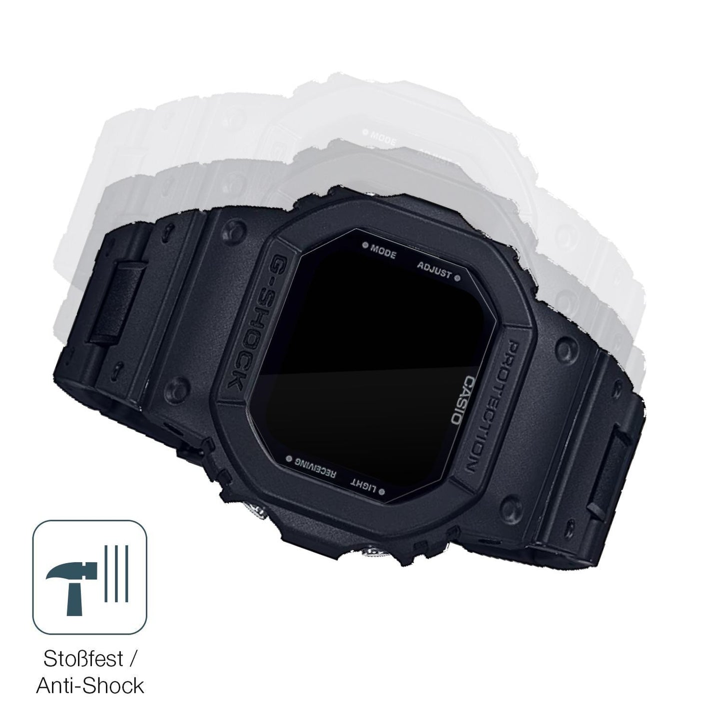 2x 9H Schutzfolie für Casio G-Shock GW-B5600BC-1B  (4)