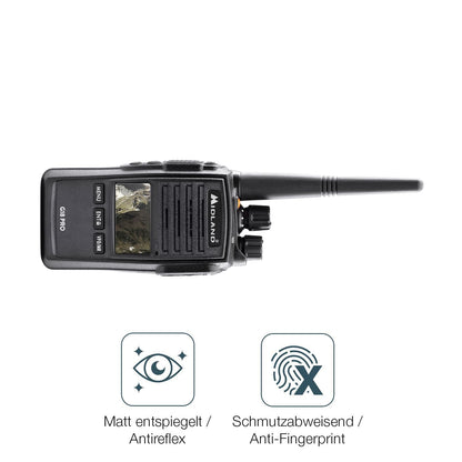 2x 9H Schutzfolie matt für Midland G18 Pro PMR Pan (5)