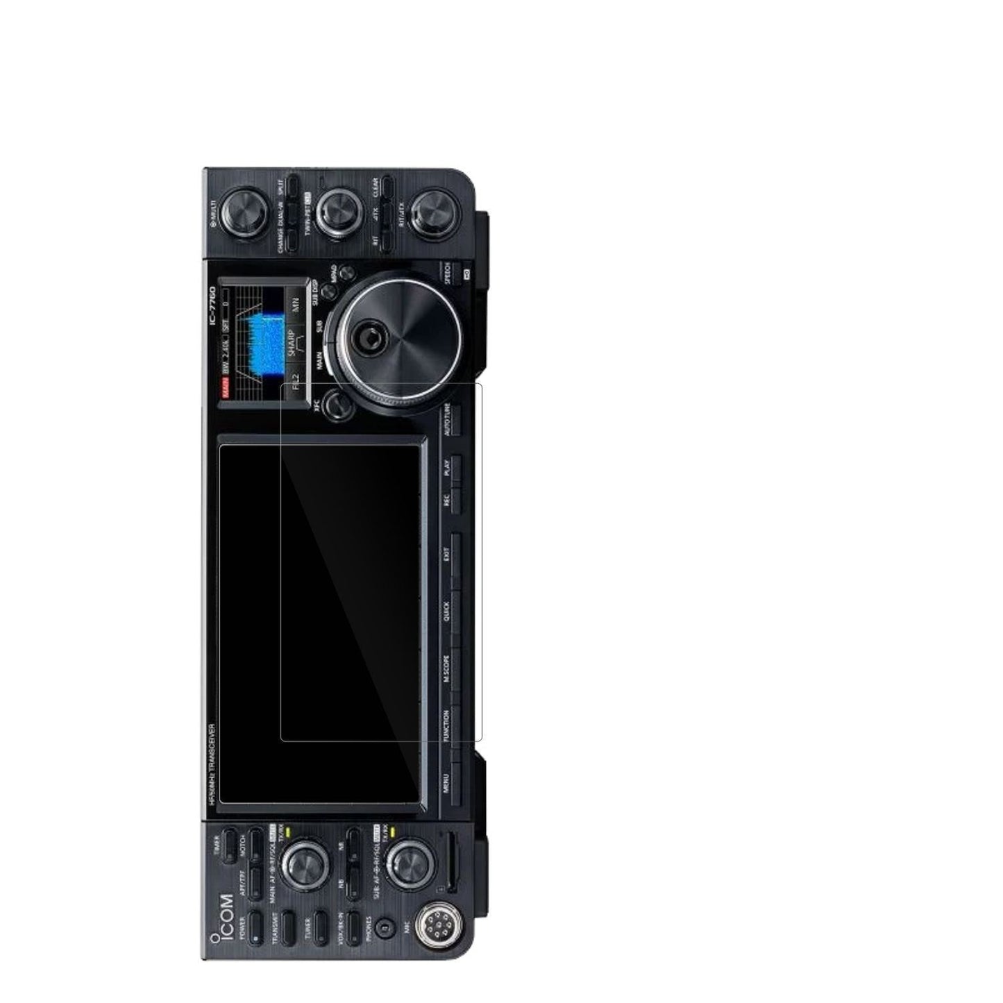 2x Schutzfolie klar für Icom IC-7760 Display-Schut (2)