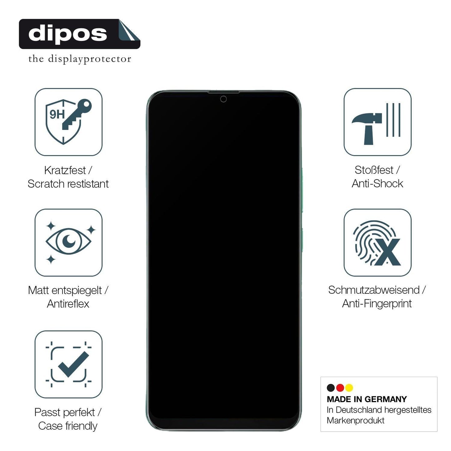 2x 9H Schutzfolie matt für Coolpad Fengshang 60 Pr (7)