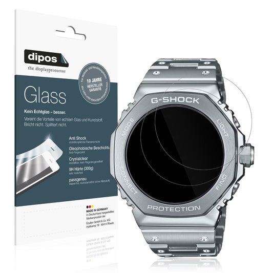 2x 9H Schutzfolie für Casio G-Shock GM-B2100D Panz (1)
