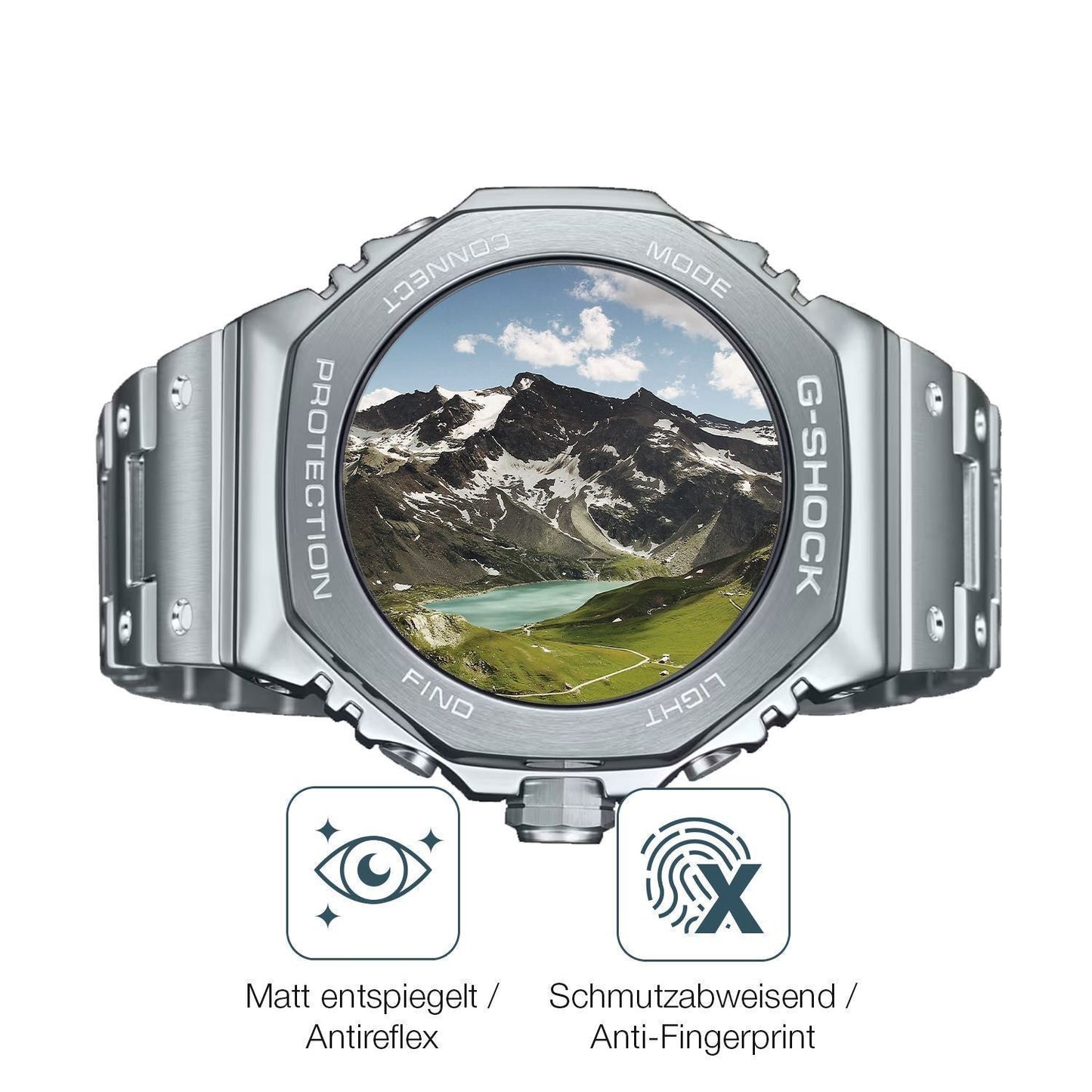 2x 9H Schutzfolie matt für Casio G-Shock GM-B2100D (5)
