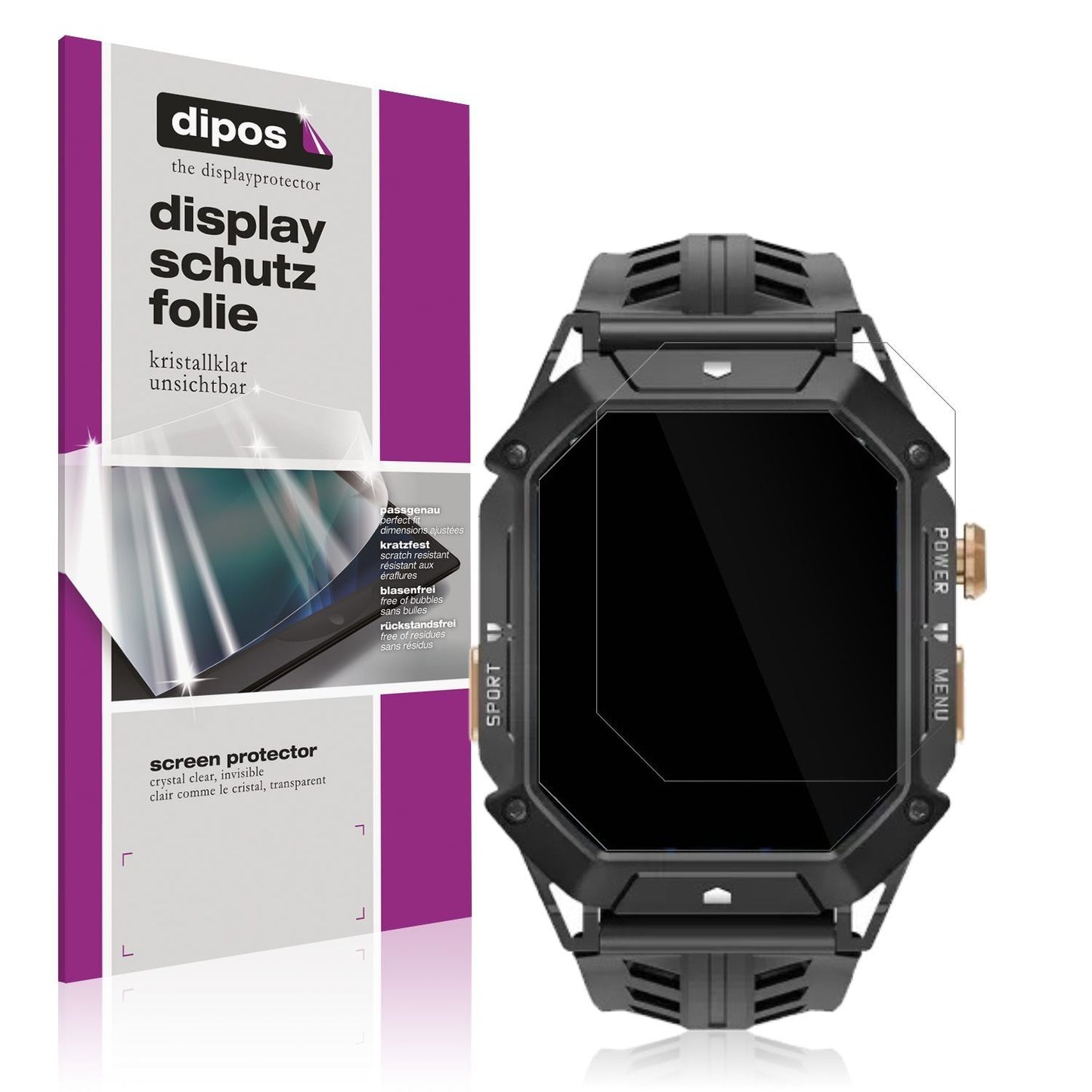 6x Schutzfolie klar für Oukitel BT80 Display-Schut (1)