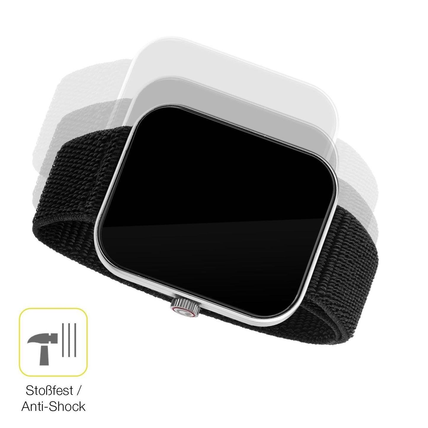 2x 3D Full Cover Schutzfolie für Sector Smartwatch (4)