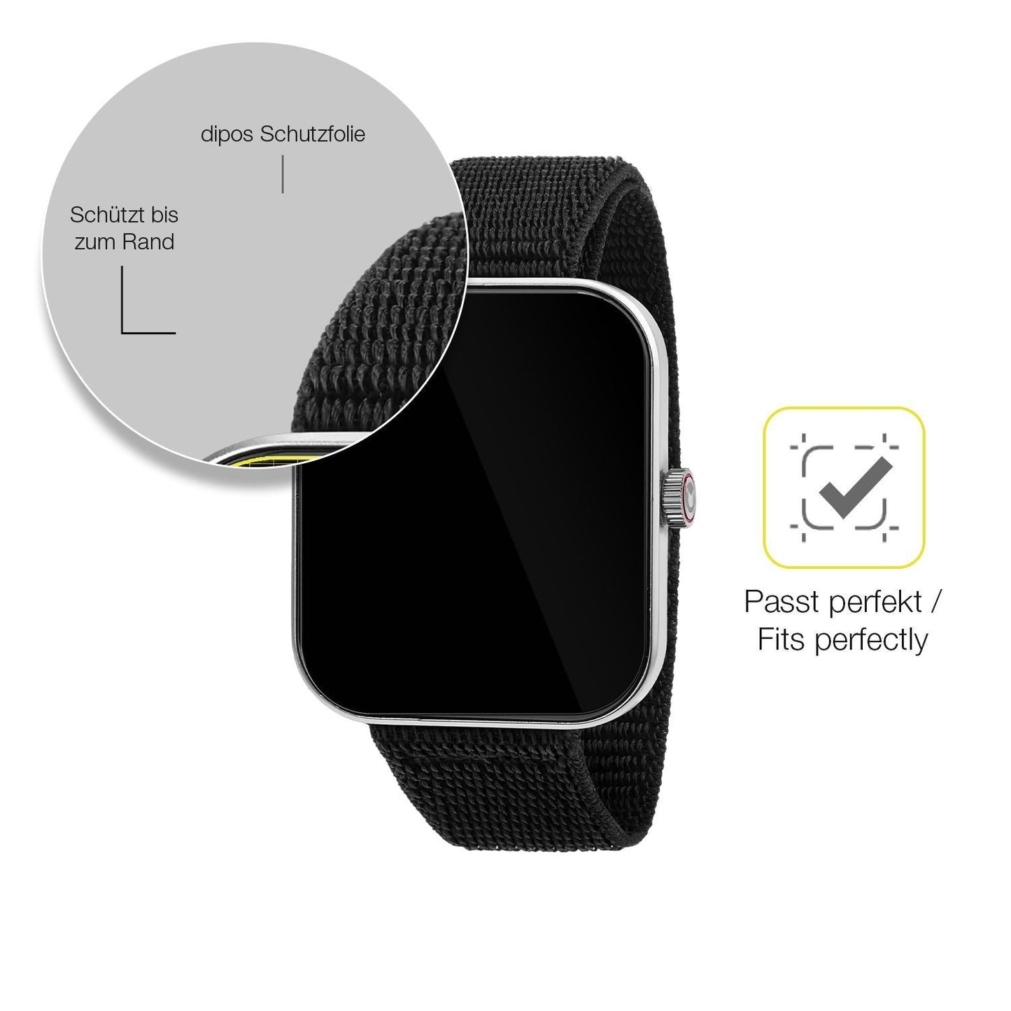 2x 3D Full Cover Schutzfolie für Sector Smartwatch (6)