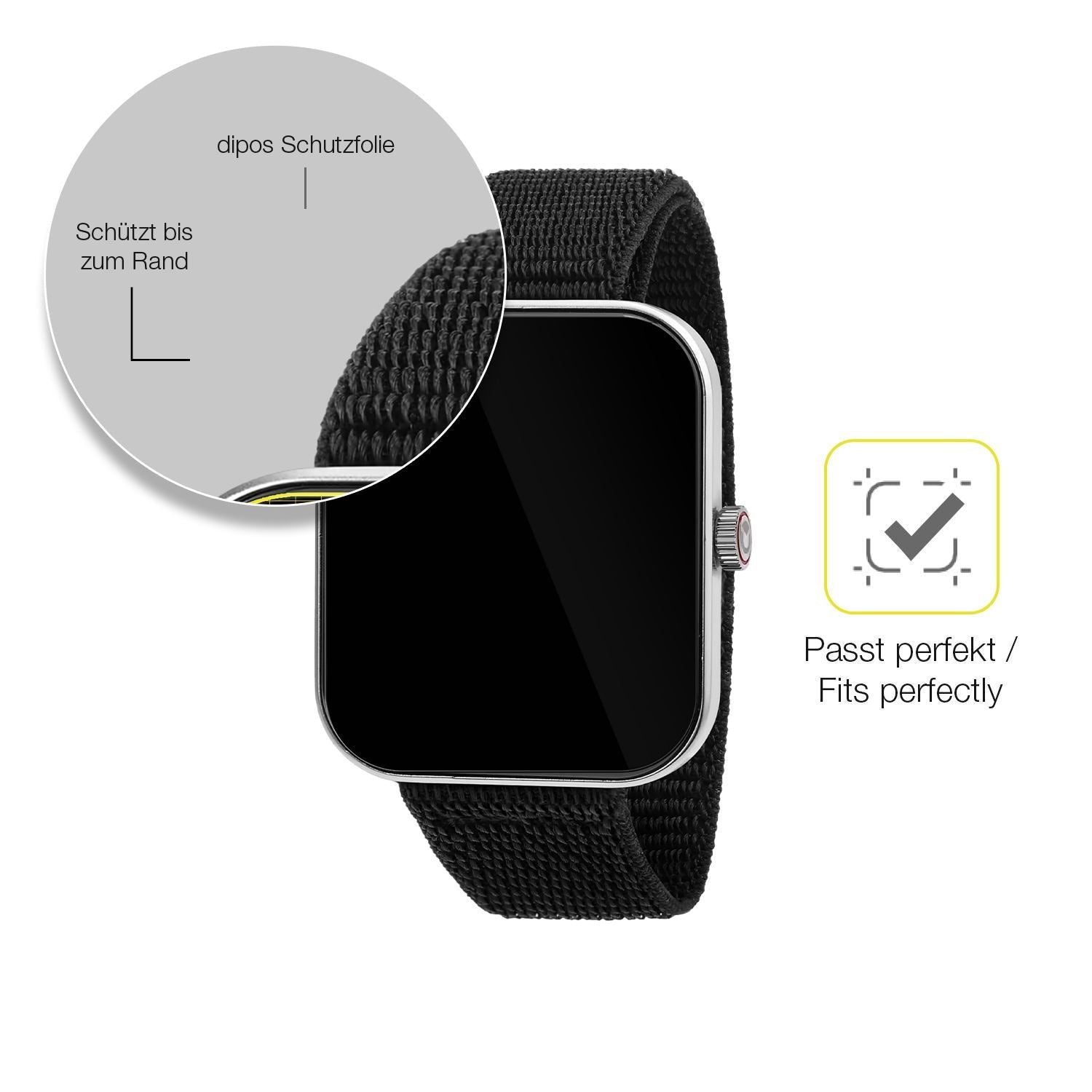 2x 3D Full Cover Schutzfolie für Sector Smartwatch (6)