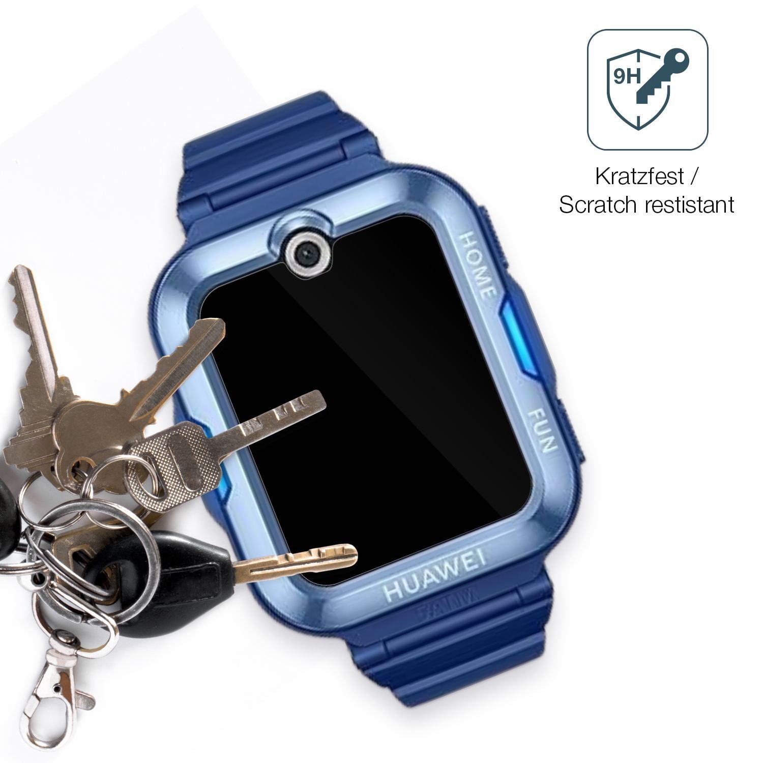 2x 9H Schutzfolie für Huawei Kids Watch 5 Panzerfo (3)