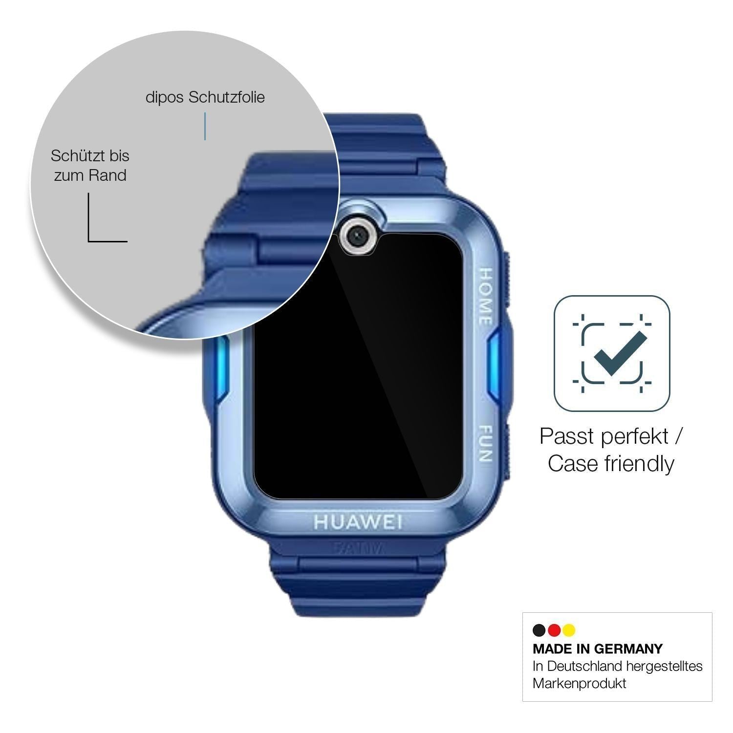 2x 9H Schutzfolie für Huawei Kids Watch 5 Panzerfo (6)