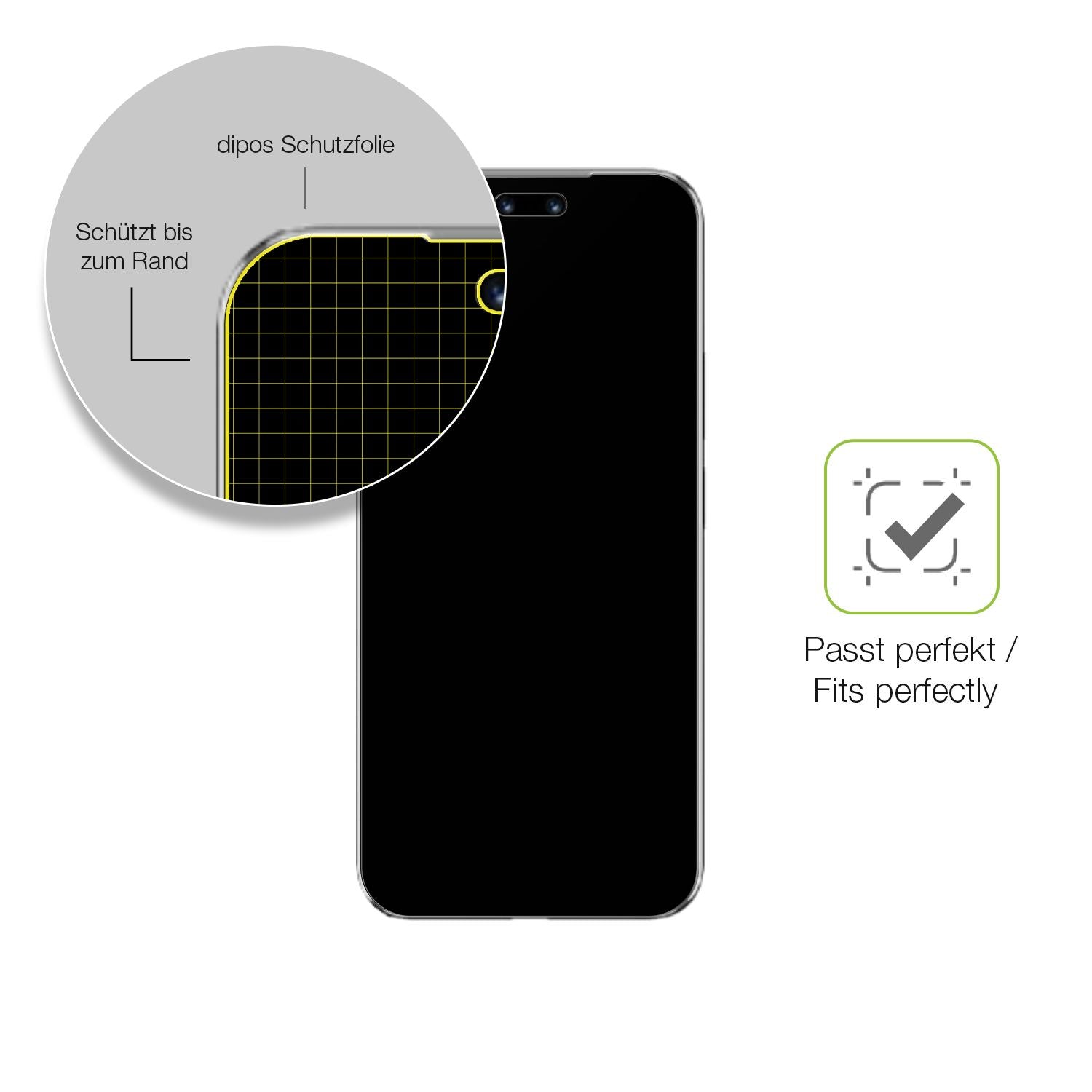 2x Full Cover Schutzfolie matt für Huawei Nova 14  (6)