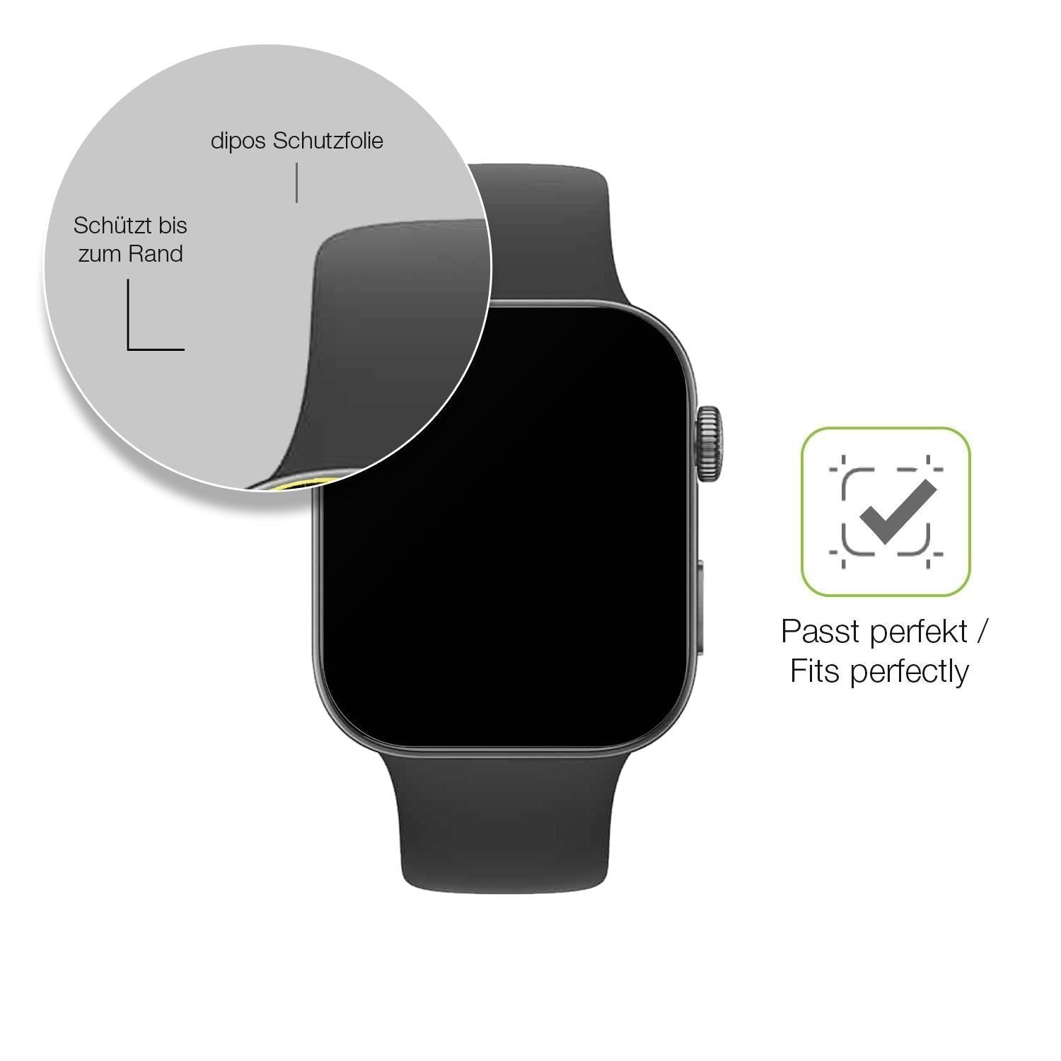 2x Full Cover Schutzfolie matt für Huawei Watch Fi (6)