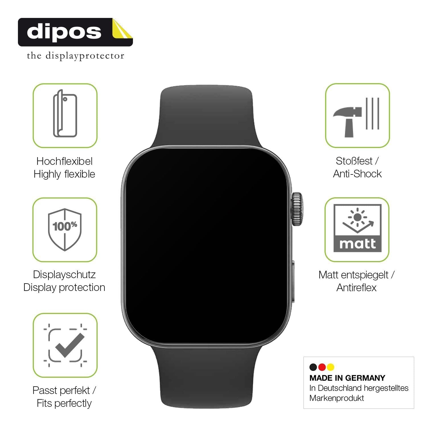 2x Full Cover Schutzfolie matt für Huawei Watch Fi (7)