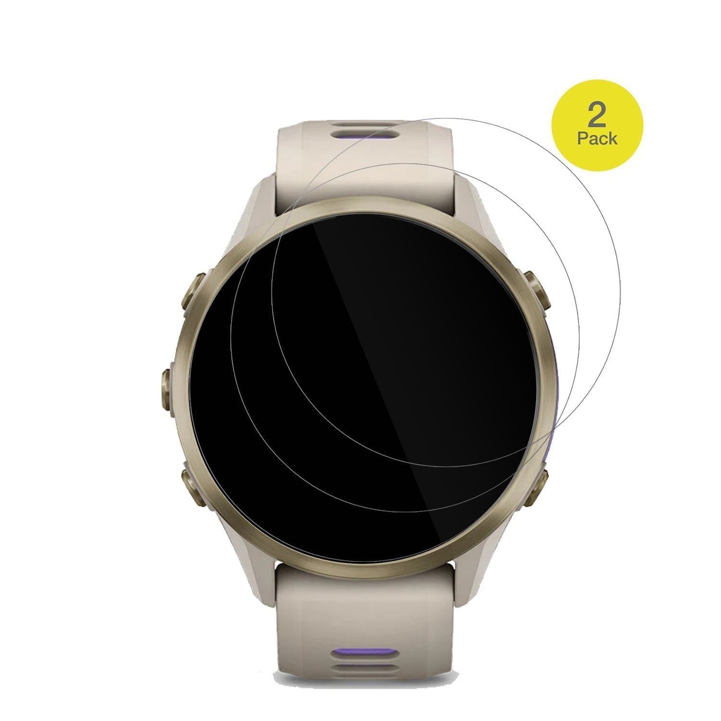 2x 3D Full Cover Schutzfolie für Garmin Forerunner (2)