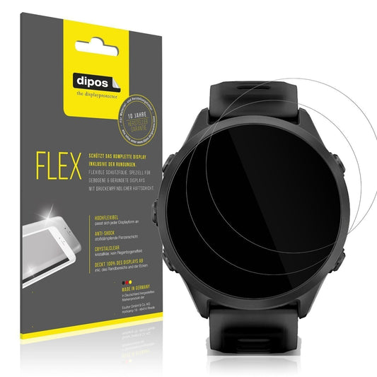 2x 3D Full Cover Schutzfolie für Garmin Forerunner (1)