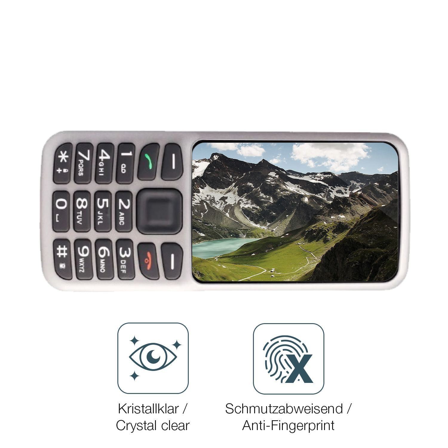4x Schutzfolie klar für Blindshell Classic LITE Di (4)