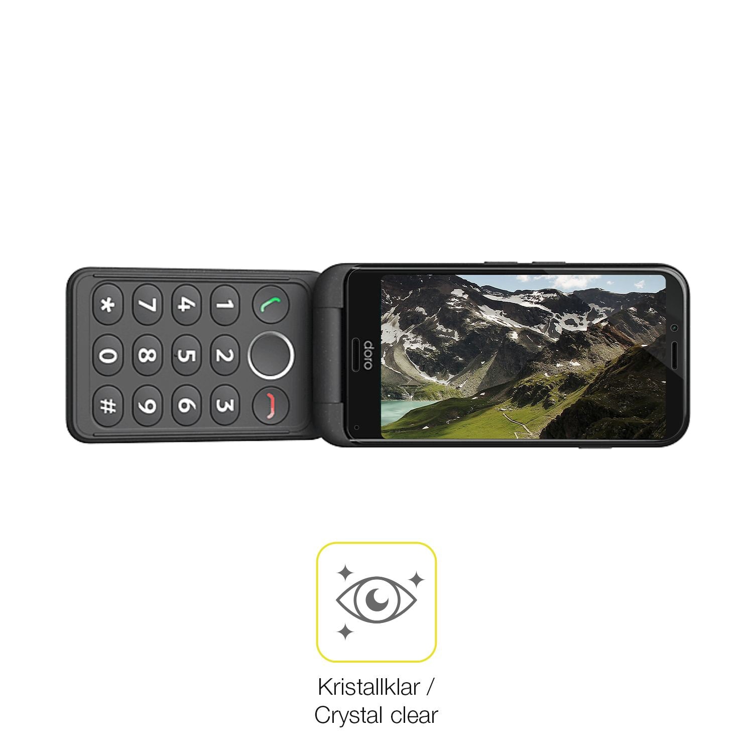 2x 3D Full Cover Schutzfolie für Doro Aurora A20 (5)