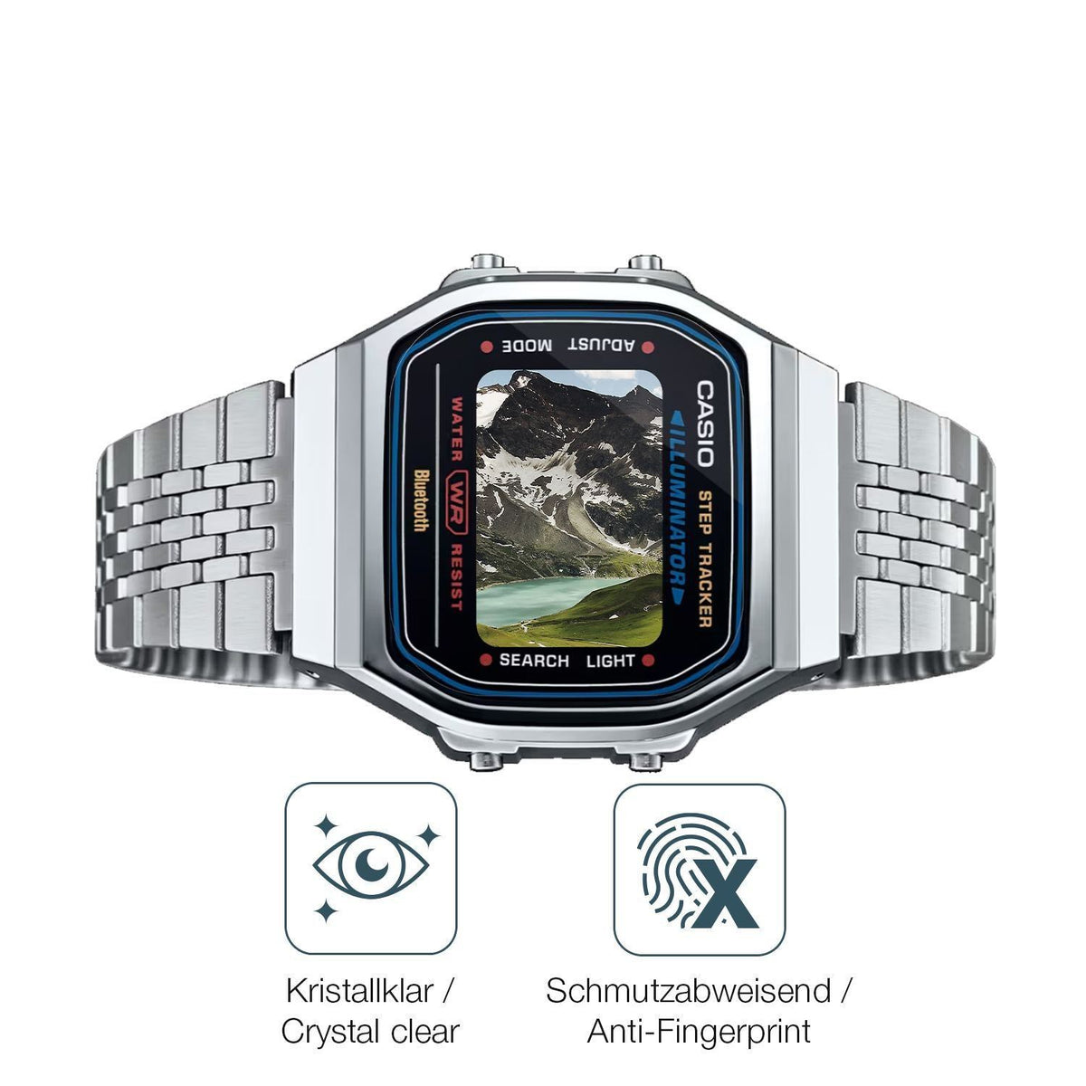 6x Schutzfolie klar für Casio Iconic ABL-100WE-1A  (4)