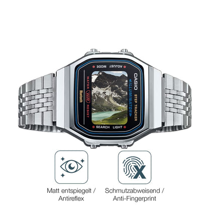 6x Schutzfolie matt für Casio Iconic ABL-100WE-1A  (4)