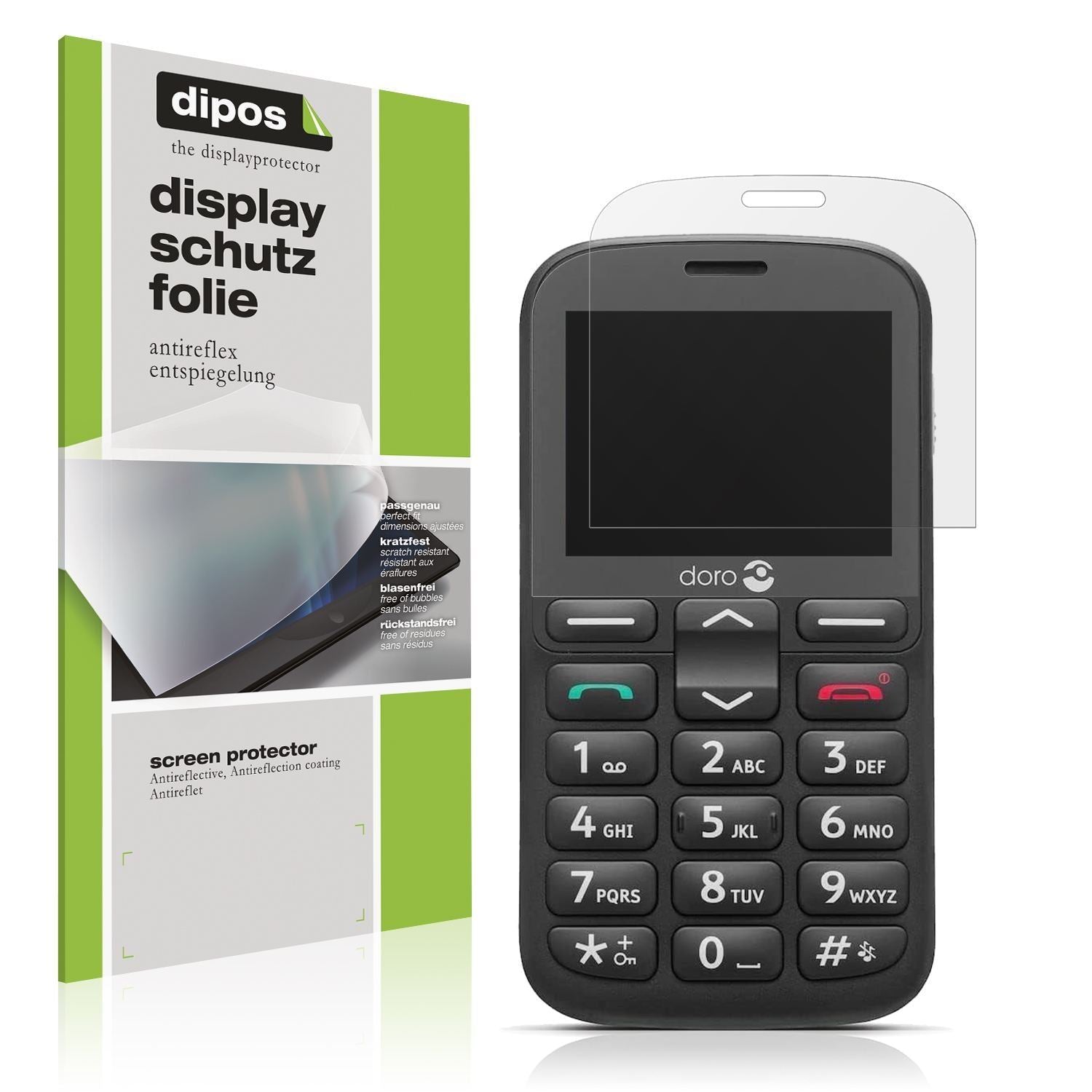 4x Schutzfolie matt für Doro 1380 Display-Schutzfo (1)