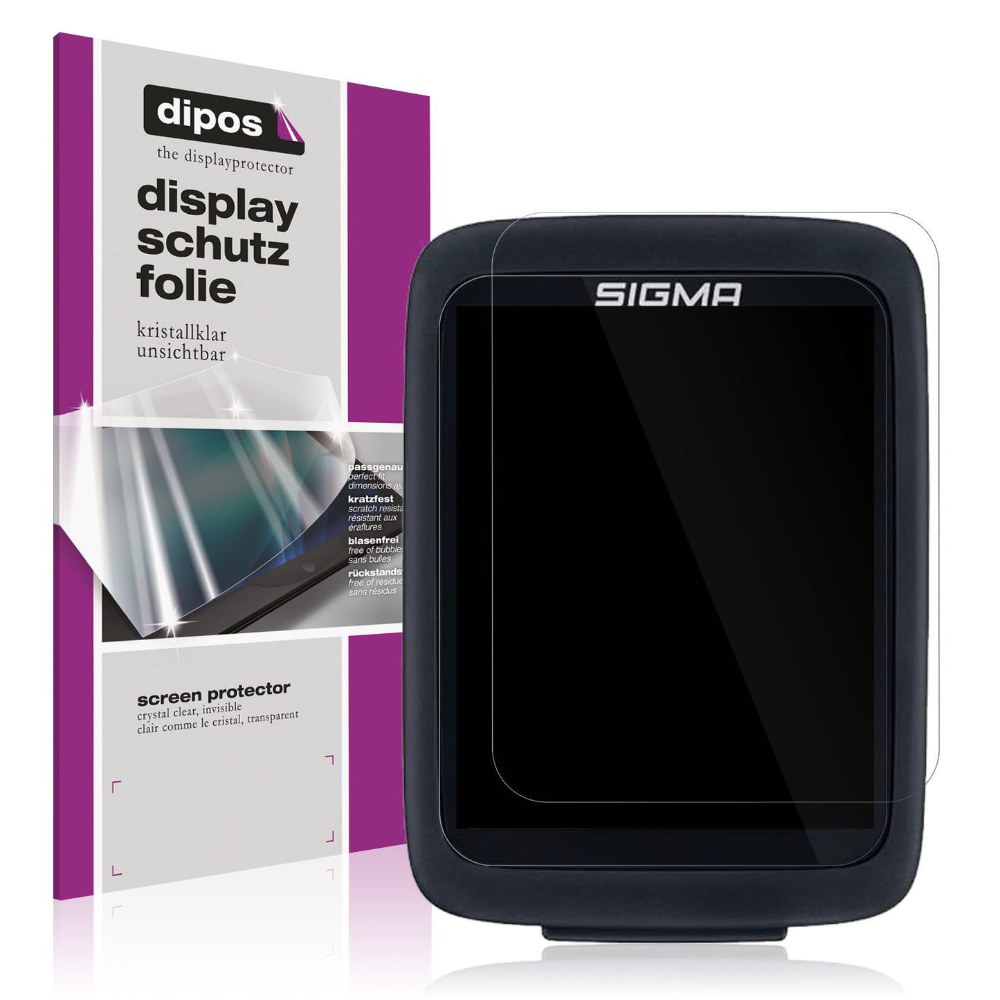 2x Schutzfolie klar für Sigma BC 10.0 WR Display-S (1)