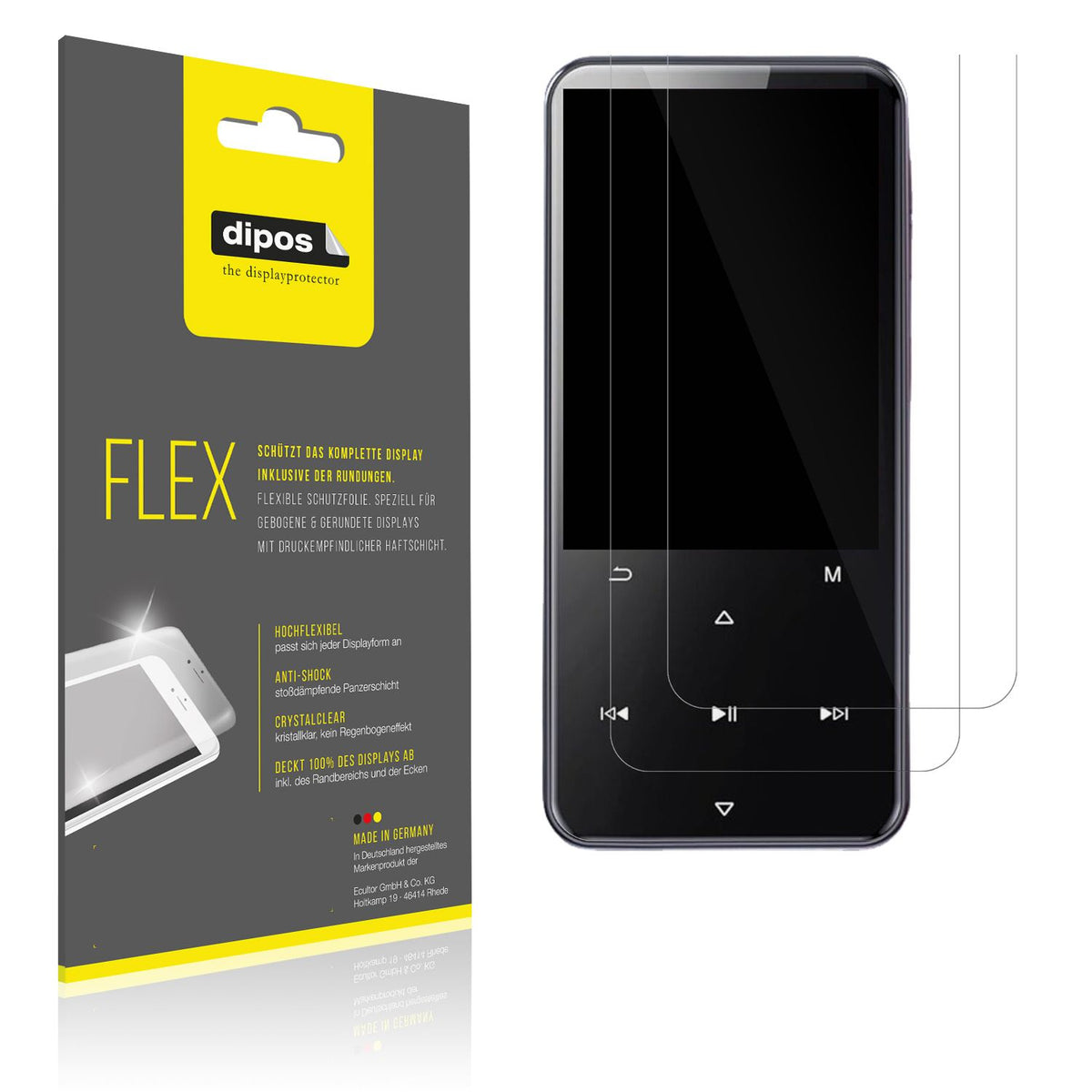 2x 3D Full Cover Schutzfolie für AGPTek M3 (1)