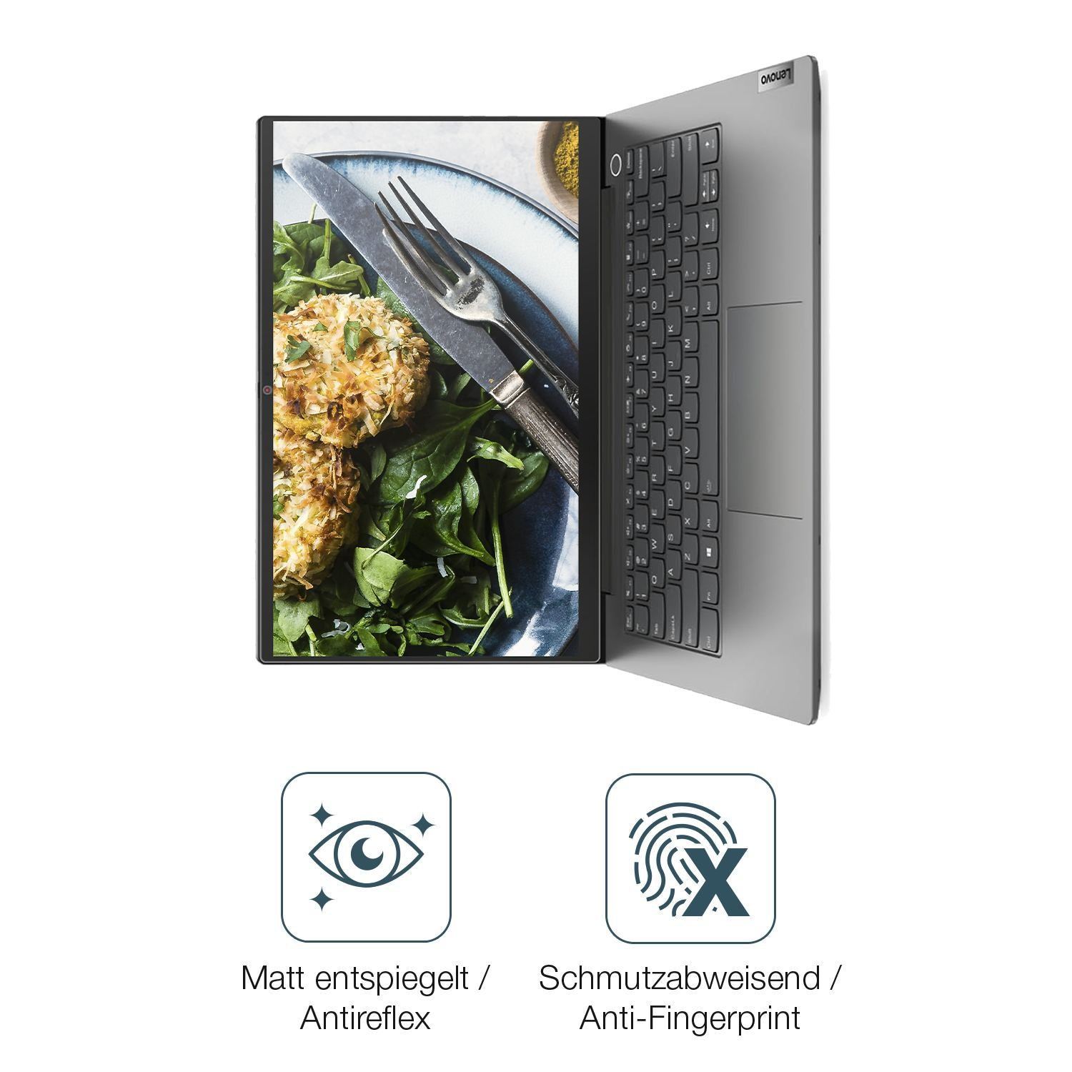 2x Schutzfolie matt für Lenovo ThinkBook 14 Gen 4  (4)