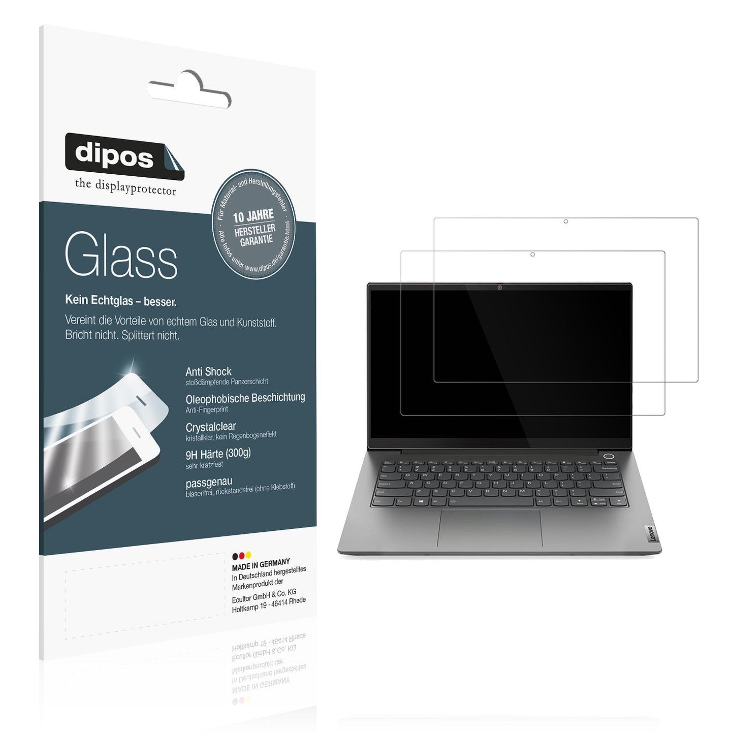 2x 9H Schutzfolie für Lenovo ThinkBook 14 Gen 4 Pl (1)