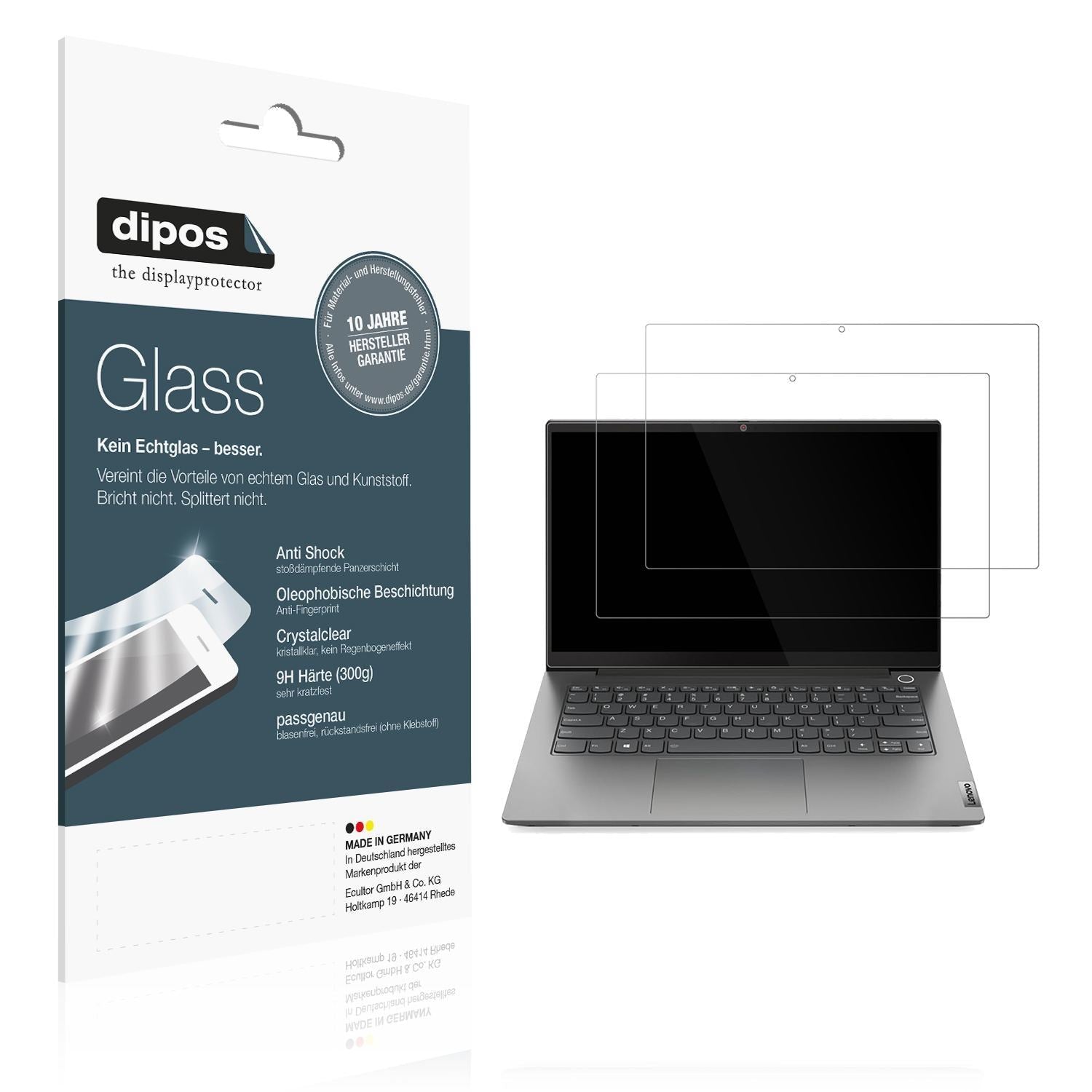 2x 9H Schutzfolie für Lenovo ThinkBook 14 Gen 4 Pl (1)