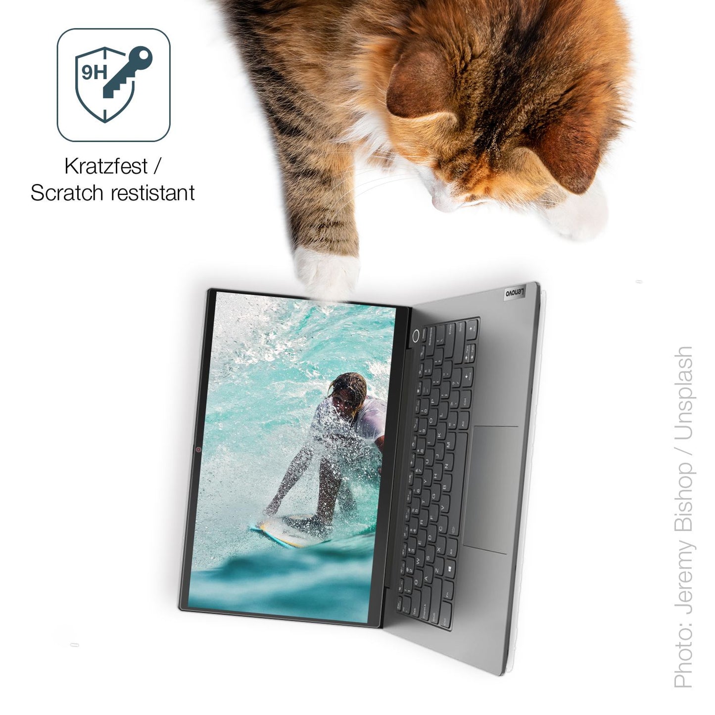 2x 9H Schutzfolie matt für Lenovo ThinkBook 14 Gen (3)