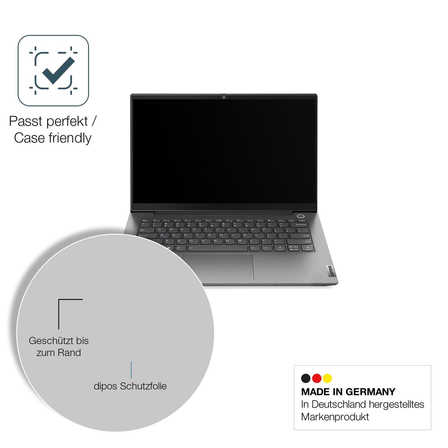 2x 9H Schutzfolie matt für Lenovo ThinkBook 14 Gen (6)