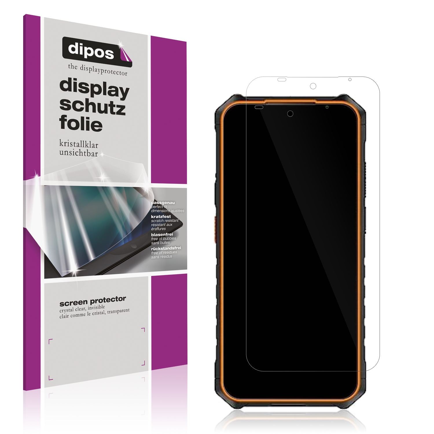 4x Schutzfolie klar für Hammer Iron 6 Display-Schu (1)