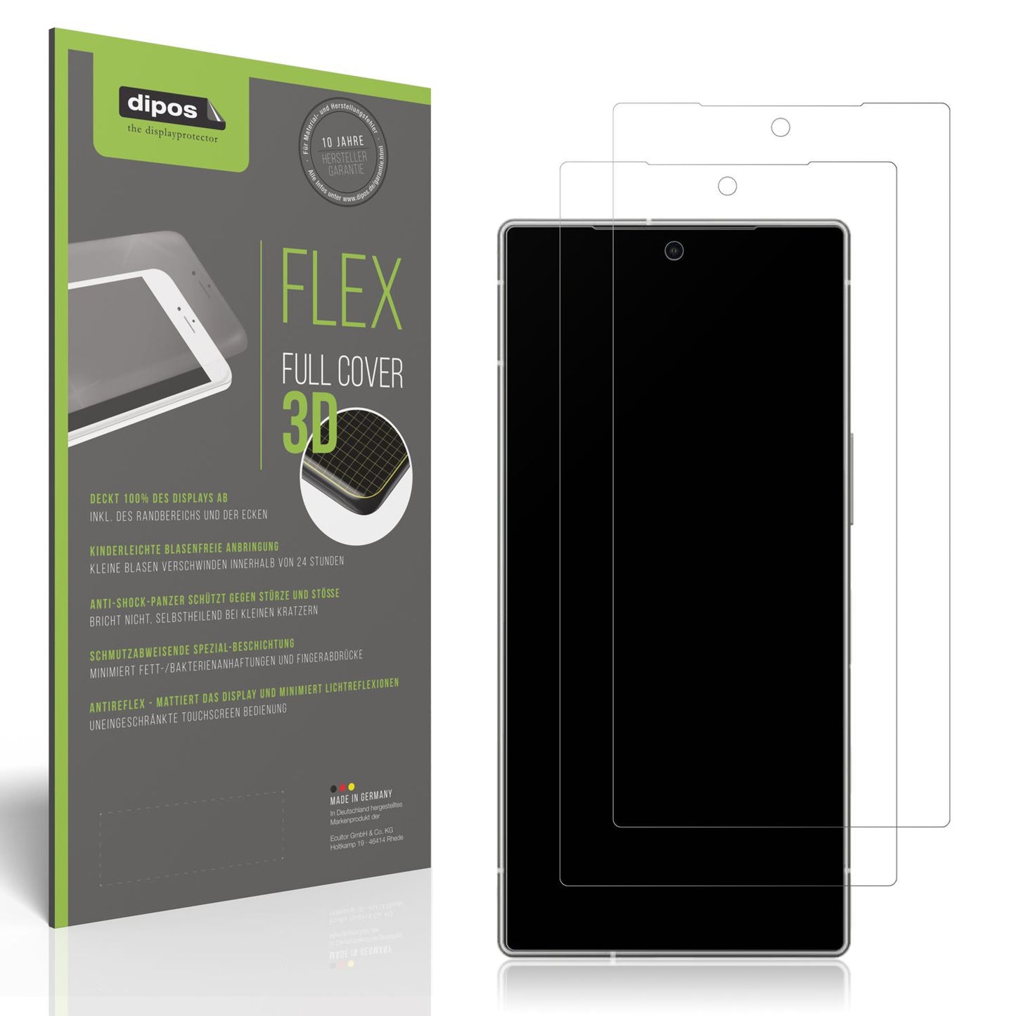 2x Full Cover Schutzfolie matt für Sharp Aquos R10 (1)