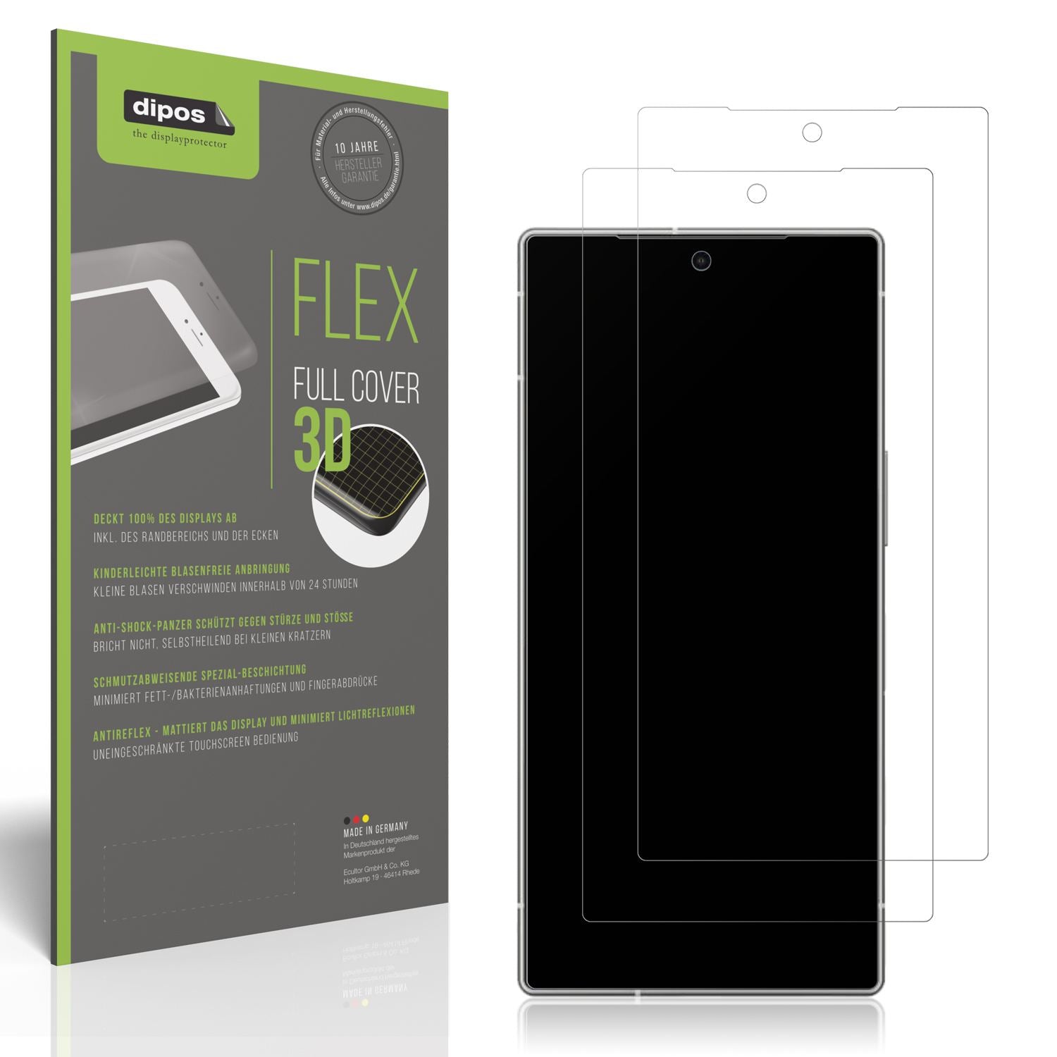 2x Full Cover Schutzfolie matt für Sharp Aquos R10 (1)