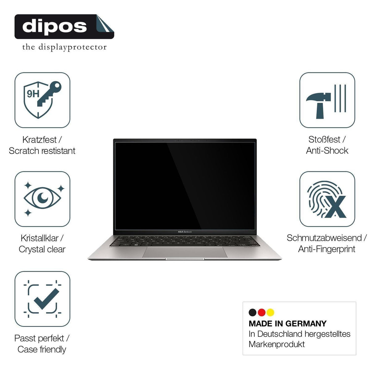 2x 9H Schutzfolie für Asus ZenBook S 13 OLED UM530 (7)