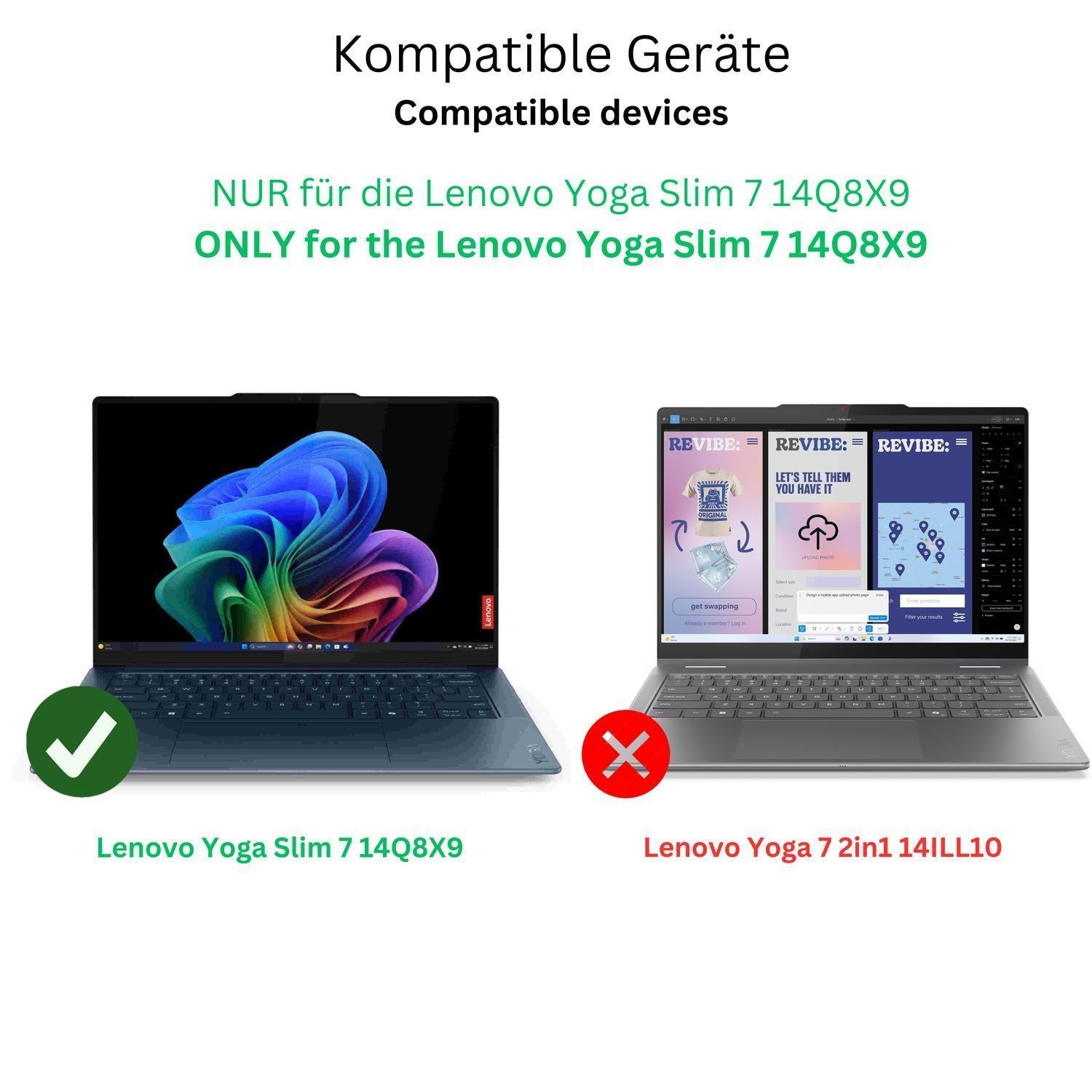 2x 9H Schutzfolie für Lenovo Yoga Slim 7 14Q8X9 Pa (2)