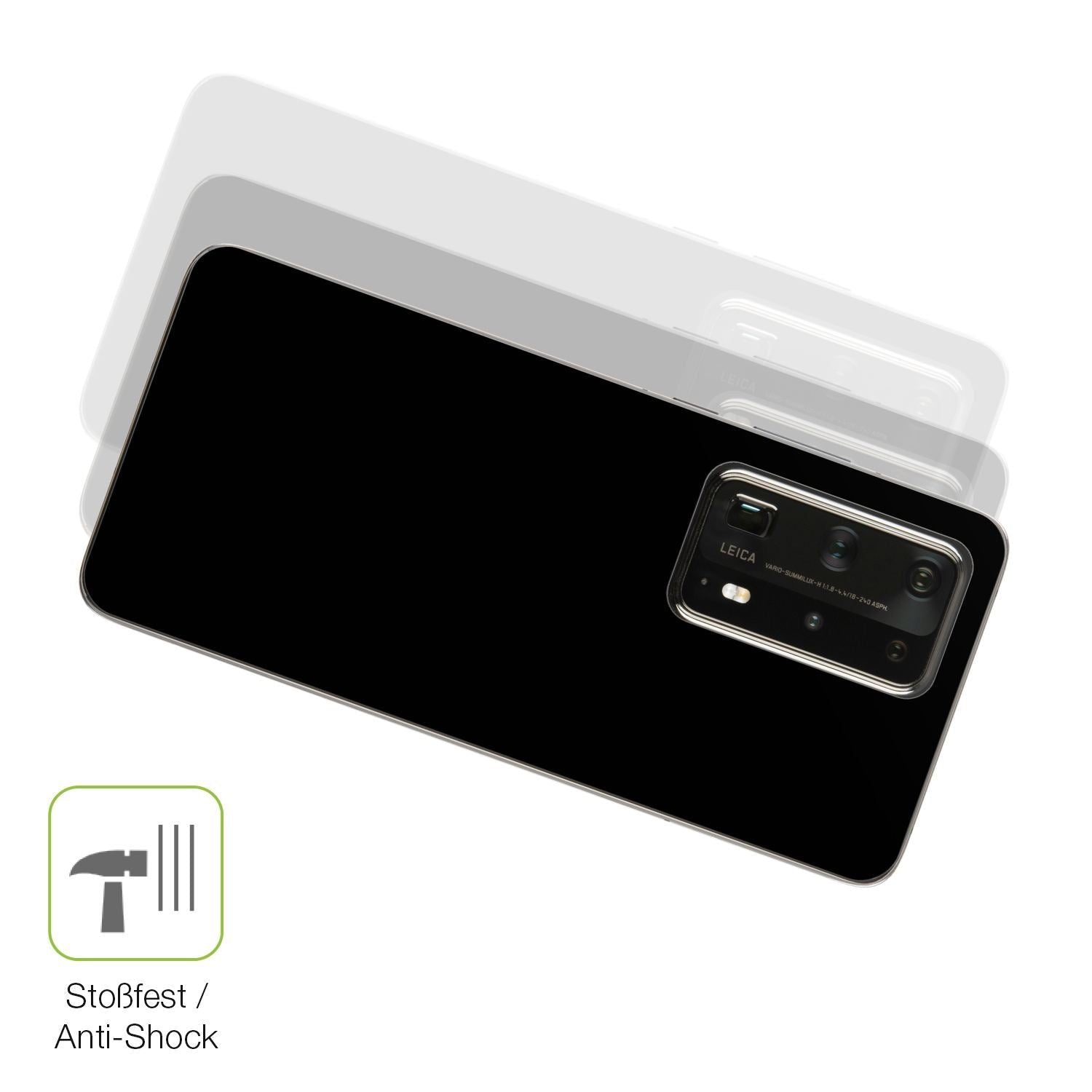 2x Full Cover Schutzfolie matt für Huawei P40 Pro  (4)