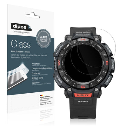 2x 9H Schutzfolie für Casio Pro Trek PRG-340 Panze (1)