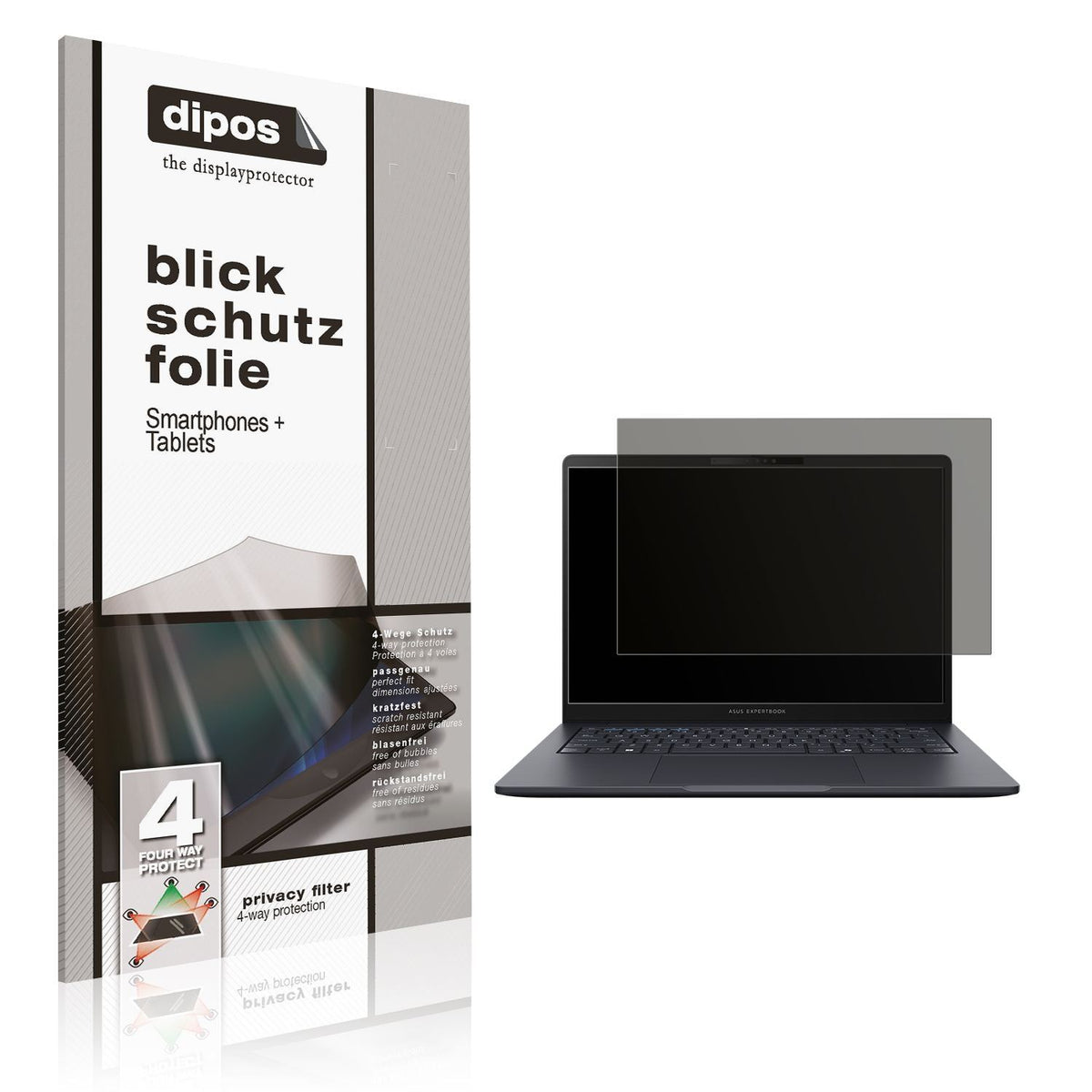 Blickschutzfolie für Asus ExpertBook B3 B3405 matt (1)