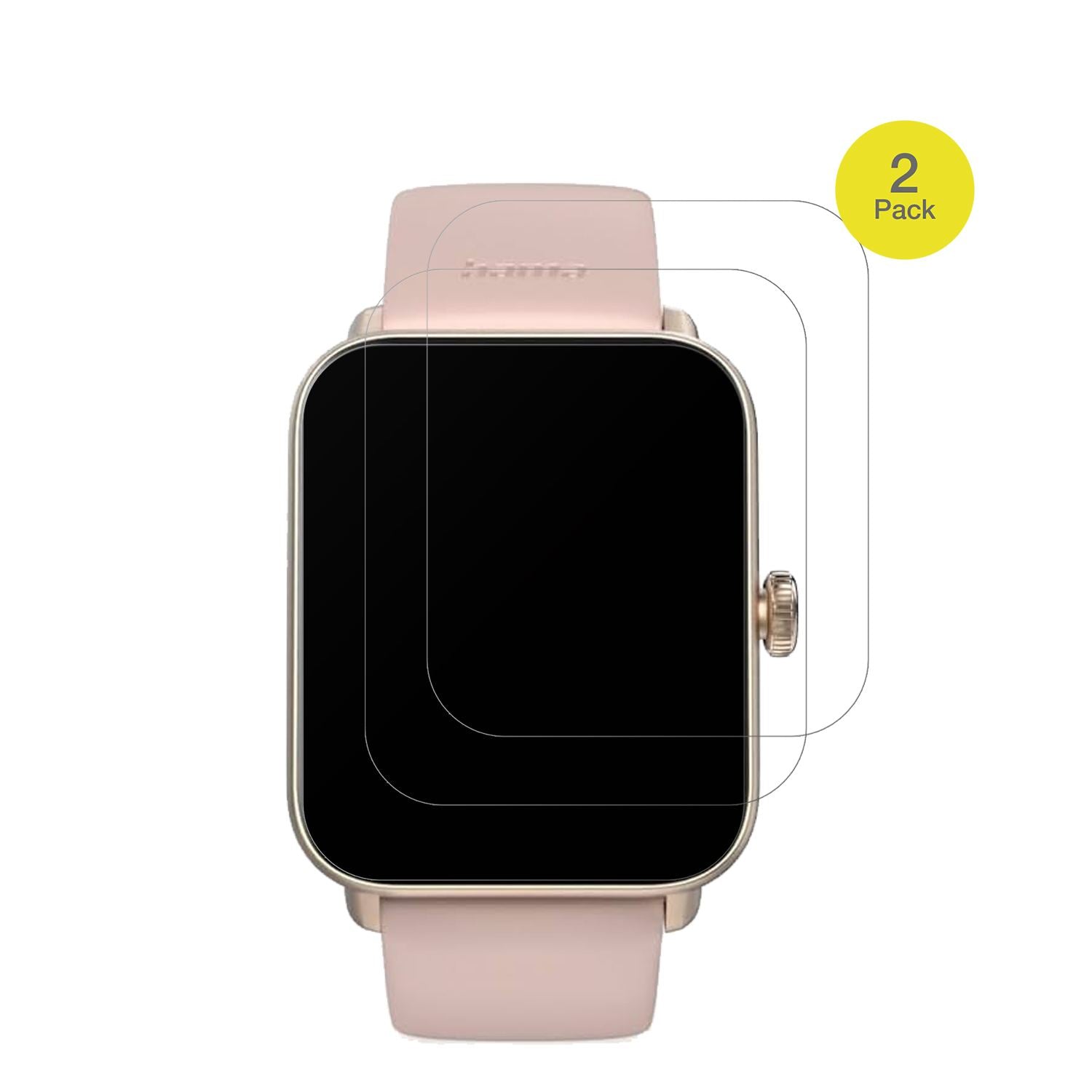 2x Full Cover Schutzfolie matt für Hama Smartwatch (2)