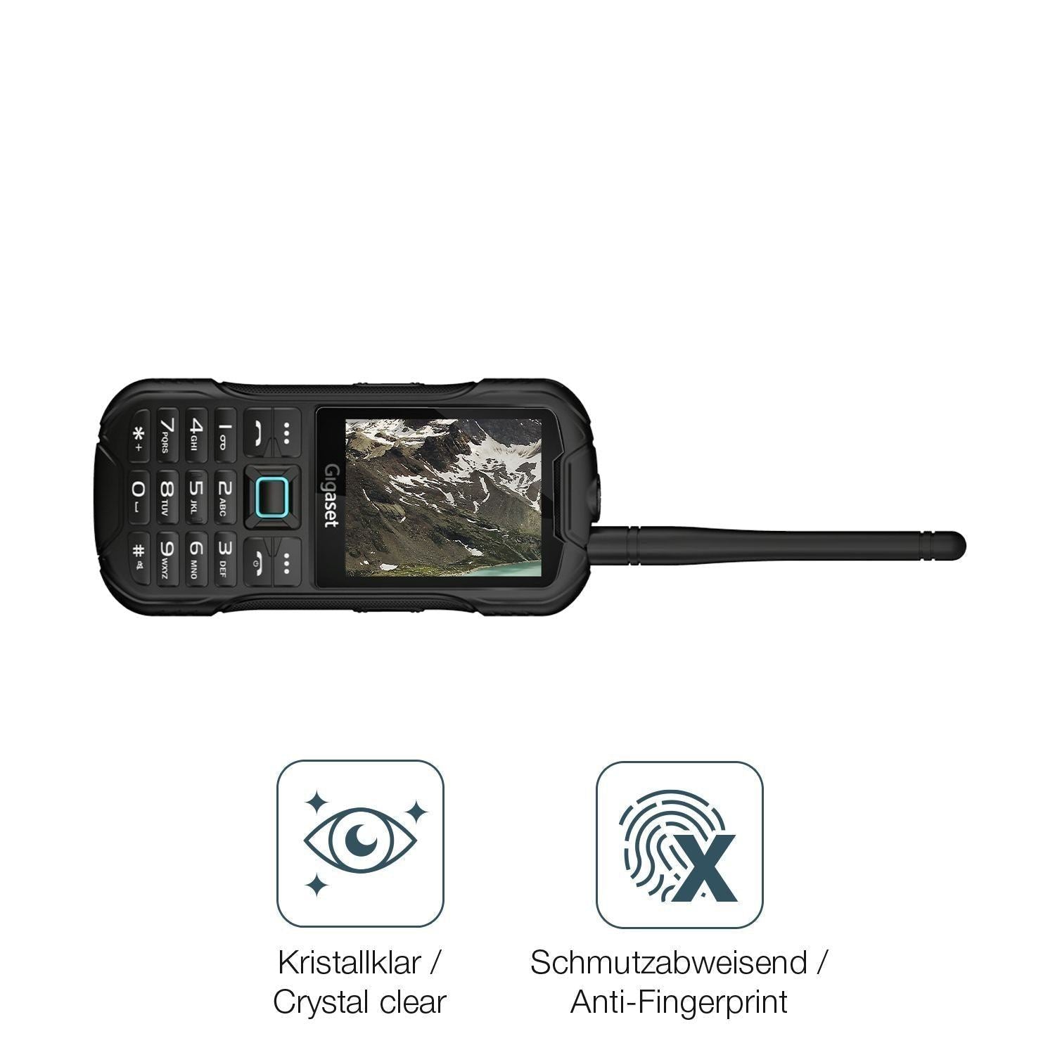 2x 9H Schutzfolie für Gigaset GLX8 Panzerfolie (5)