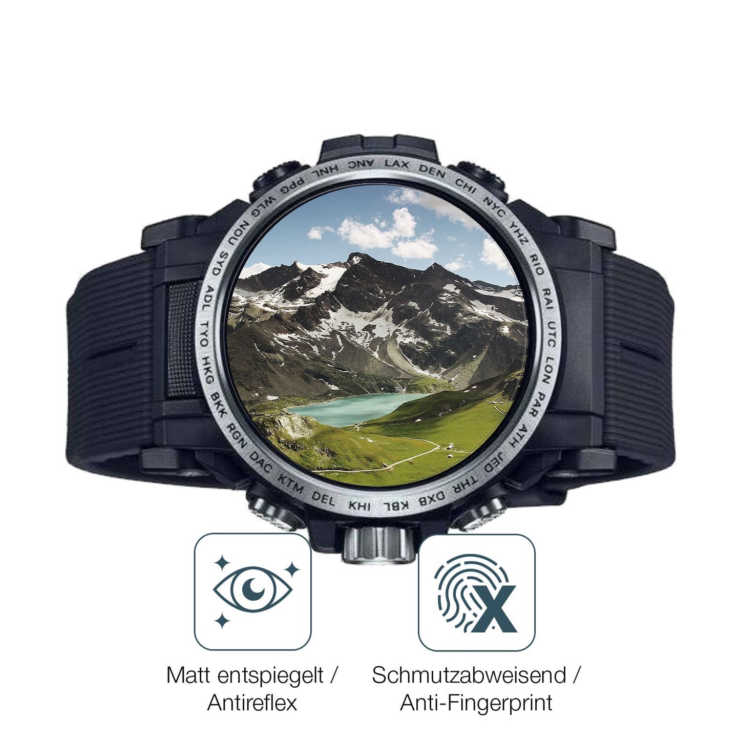 6x Schutzfolie matt für Casio Pro Trek PRW-61 Disp (4)