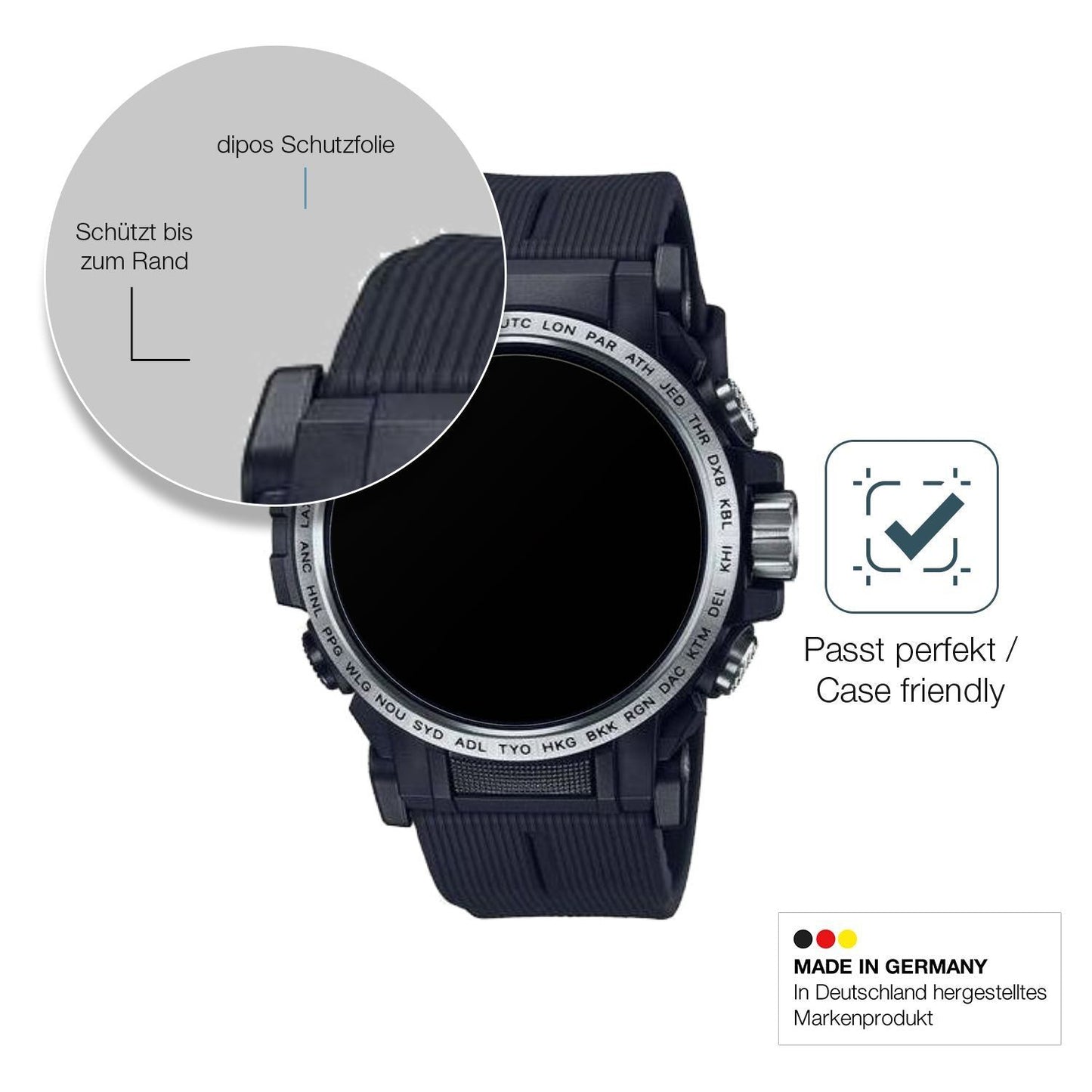 2x 9H Schutzfolie matt für Casio Pro Trek PRW-61 P (6)