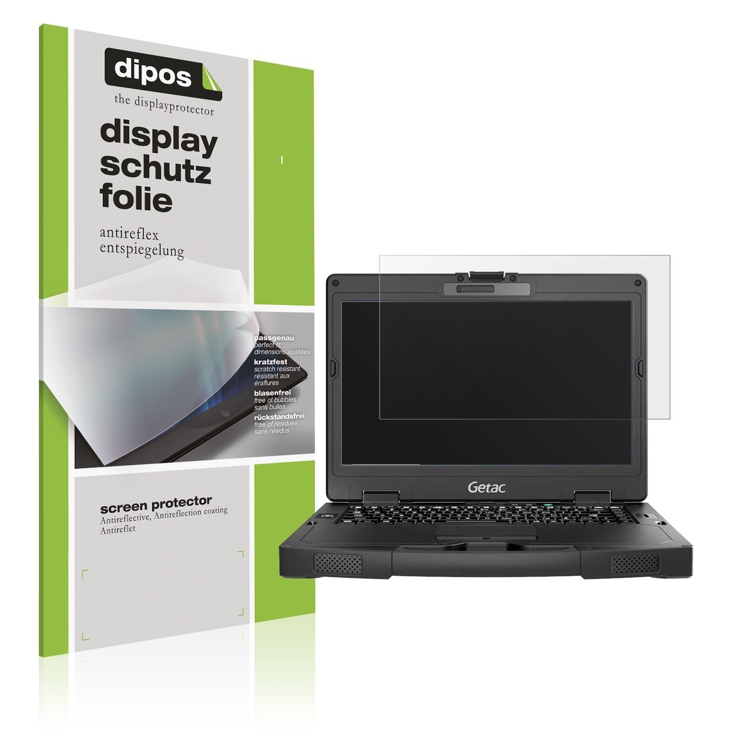 2x Schutzfolie matt für Getac S410 G4 Display-Schu (1)
