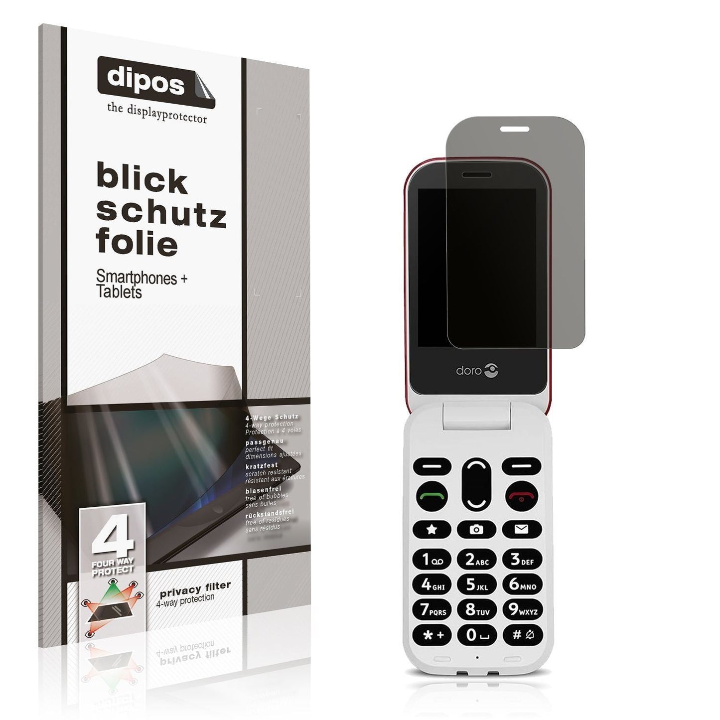 Blickschutzfolie für Doro 6040 matt Schutzfolie Pr (1)
