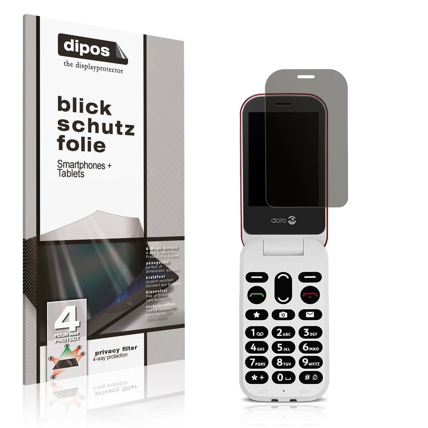 Blickschutzfolie für Doro 6040 matt Schutzfolie Pr (1)