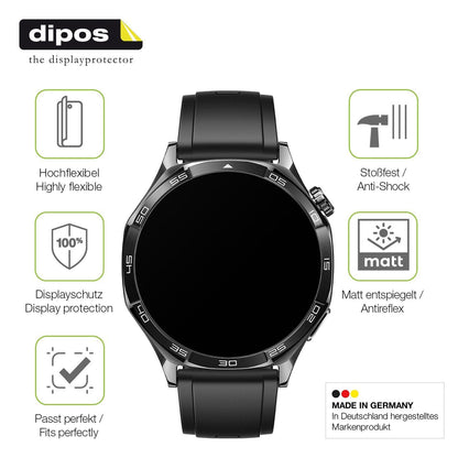 2x Full Cover Schutzfolie matt für Huawei Watch 5  (7)